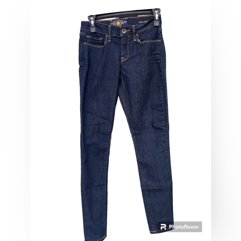NWOT Lucky Brand Sofia Skinny Dark Wash Ankle
Jeans Size 0/25